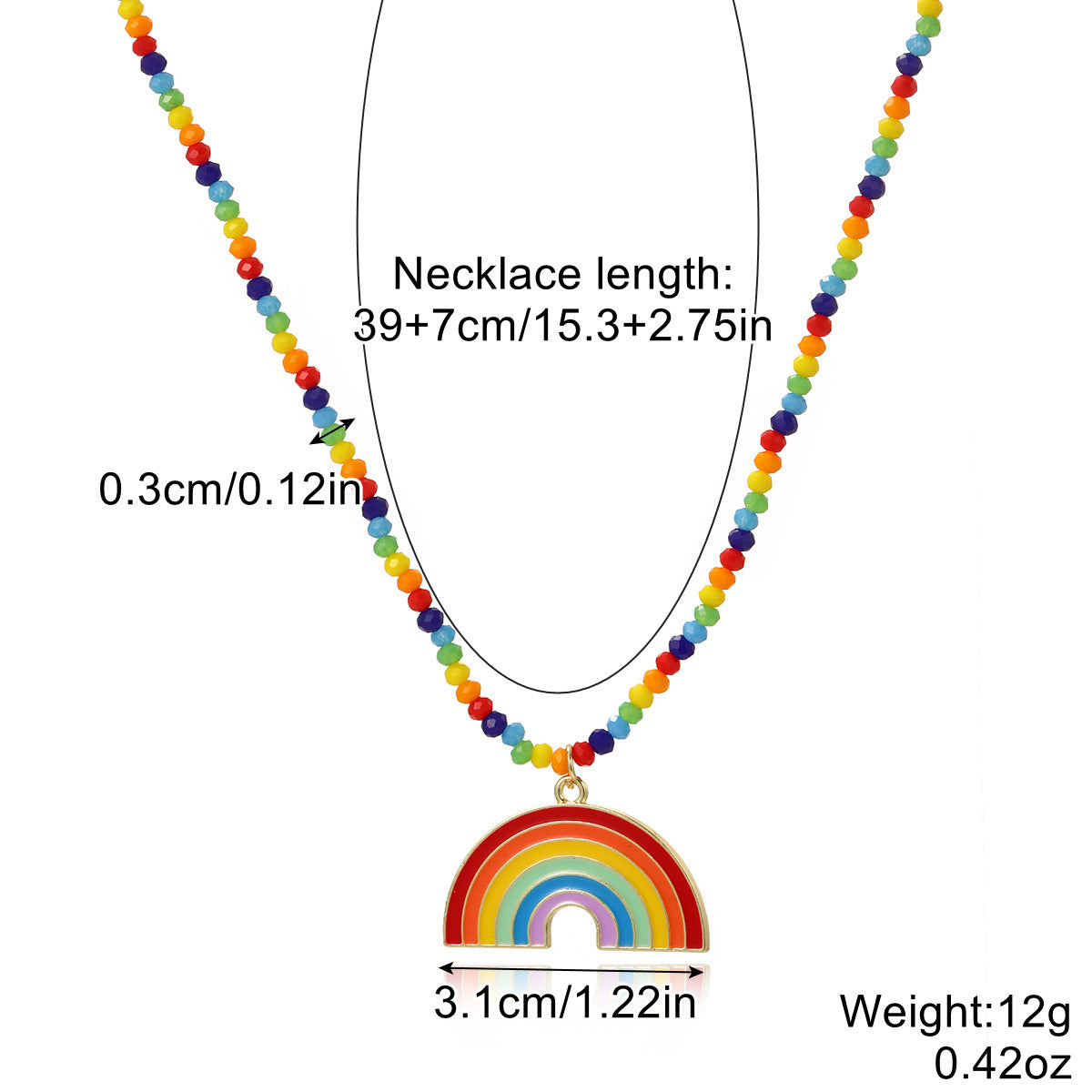 Gay Pride Necklace Proud Friend