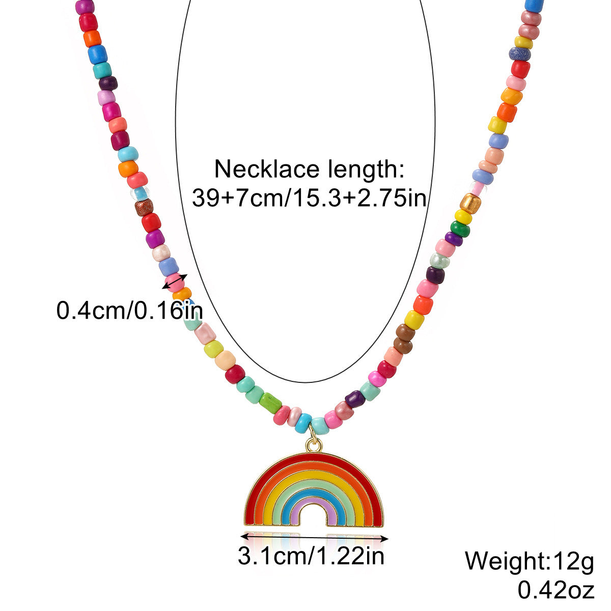 Gay Pride Necklace Proud Friend